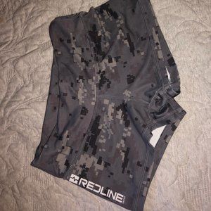 Small RedLine gray camo booty shorts